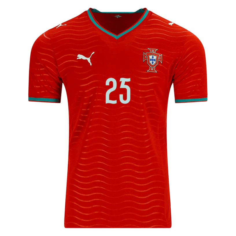 Portugal N. MENDES #25 Home World Cup 2026 Jersey Red Men's