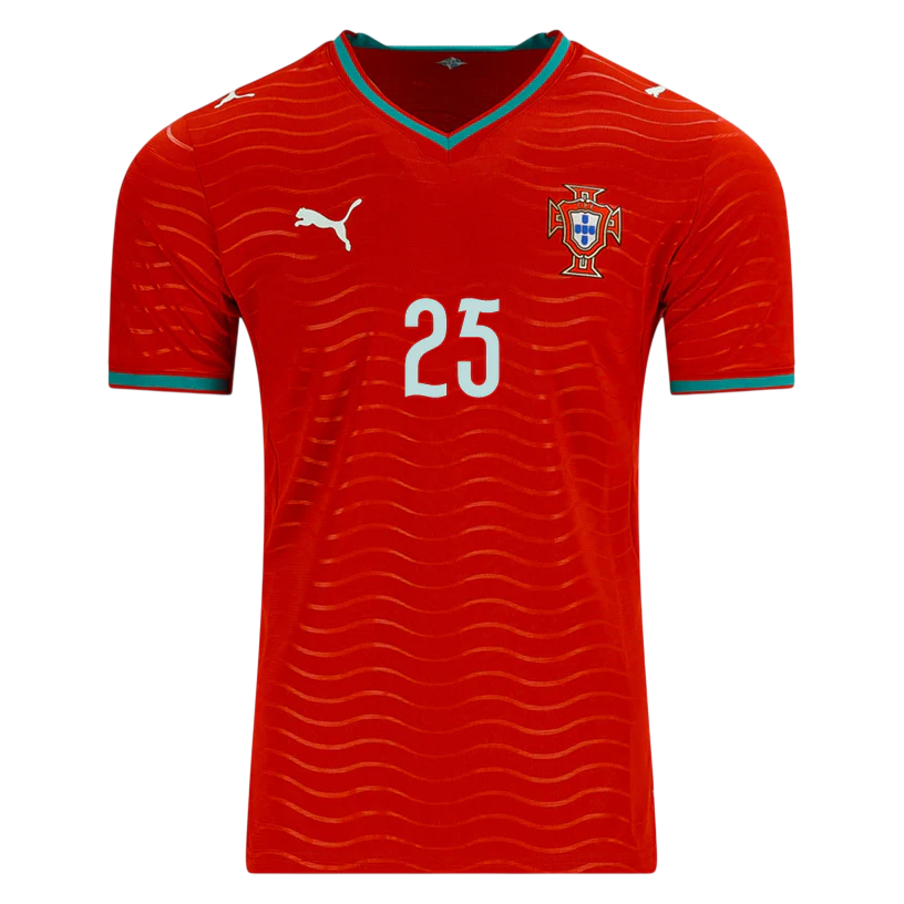 Portugal N. MENDES #25 Home World Cup 2026 Jersey Red Men's