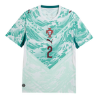 Portugal N. SEMEDO #2 Away World Cup 2026 Jersey White & Blue Men's