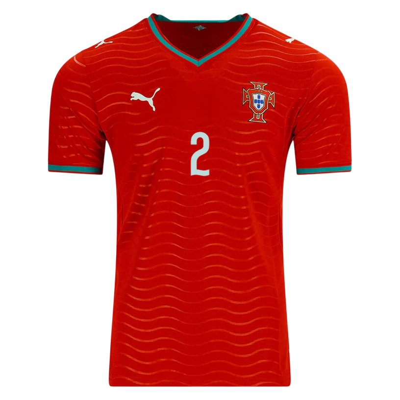 Portugal N. SEMEDO #2 Home World Cup 2026 Jersey Red Men's