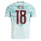 Portugal PEDRO NETO #18 Away World Cup 2026 Jersey White & Blue Men's
