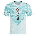 Portugal RÚBEN DIAS #3 Away World Cup 2026 Jersey White & Blue Men's