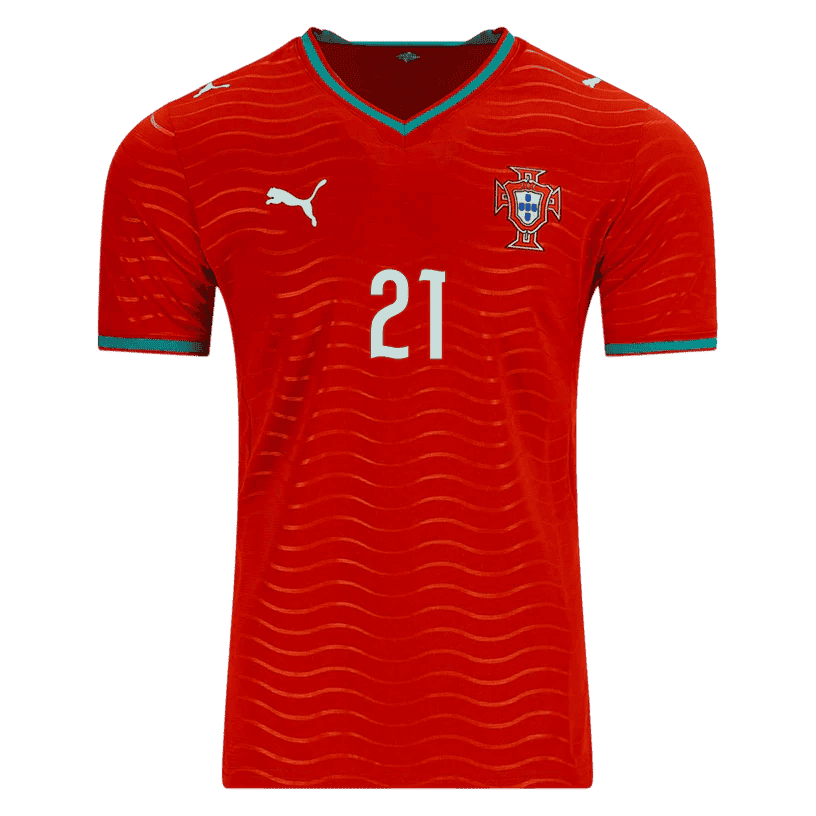 Portugal R. NEVES #21 Home World Cup 2026 Jersey Red Men's