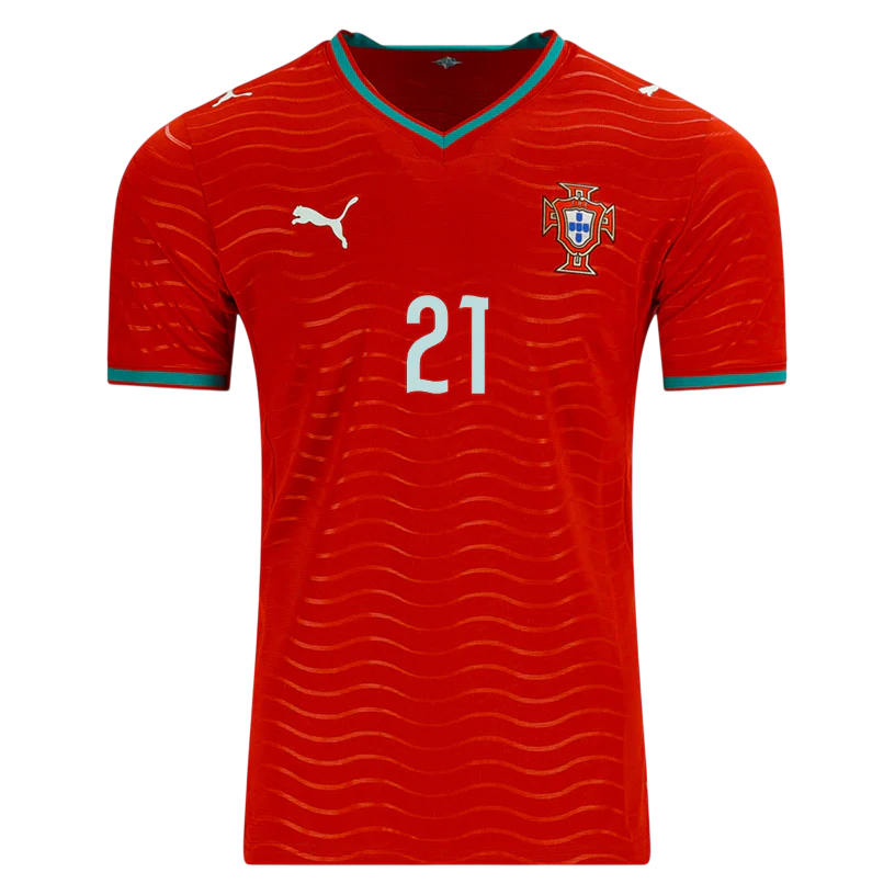 Portugal R. NEVES #21 Home World Cup 2026 Jersey Red Men's