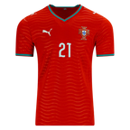Portugal R. NEVES #21 Home World Cup 2026 Jersey Red Men's