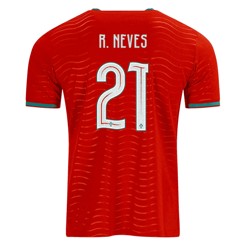 Portugal R. NEVES #21 Home World Cup 2026 Jersey Red Men's