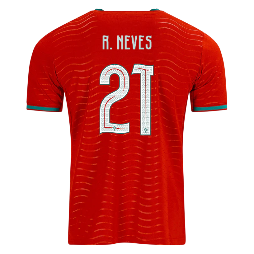 Portugal R. NEVES #21 Home World Cup 2026 Jersey Red Men's