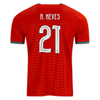 Portugal R. NEVES #21 Home World Cup 2026 Jersey Red Men's