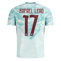 Portugal RAFAEL LEÃO #17 Away World Cup 2026 Jersey White & Blue Men's