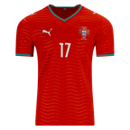 Portugal RAFAEL LEÃO #17 Home World Cup 2026 Jersey Red Men's