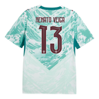 Portugal RENATO VEIGA #13 Away World Cup 2026 Jersey White & Blue Men's