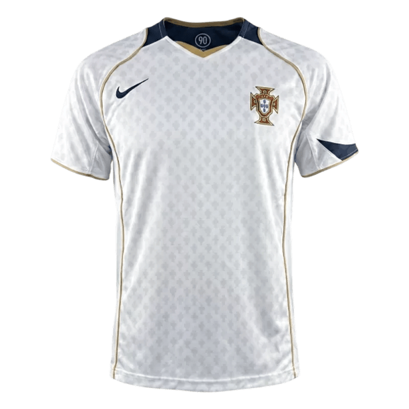 Portugal Retro Away Jersey 2004 White Men's