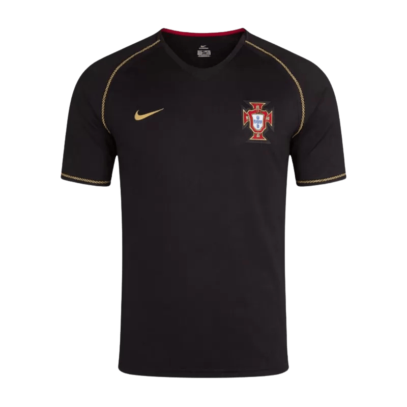 Portugal Retro Away Jersey 2006 Black Men's