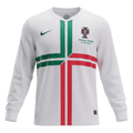Portugal Retro Away Long Sleeve Jersey 2012 White Men's