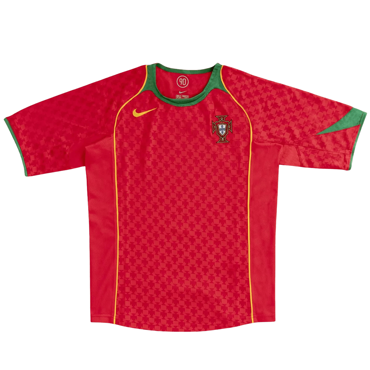 Portugal Retro Home Jersey 2004 Red Men's