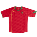 Portugal Retro Home Jersey 2004 Red Men's