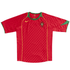 Portugal Retro Home Jersey 2004 Red Men's