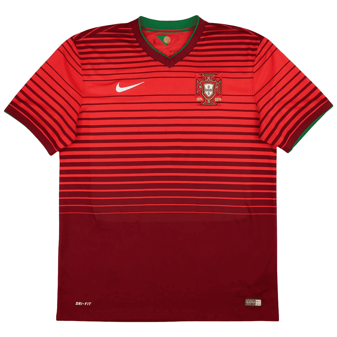 Portugal Retro Home Jersey 2014 Red Men's