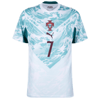 Portugal RONALDO #7 Away World Cup 2026 Jersey White & Blue Men's