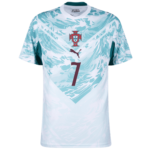 Portugal RONALDO #7 Away World Cup 2026 Jersey White & Blue Men's