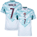 Portugal RONALDO #7 Away World Cup 2026 Jersey White & Blue Men's