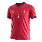 Portugal RONALDO #7 Home World Cup 2026 Jersey Red Men's