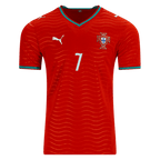 Portugal RONALDO #7 Home World Cup 2026 Jersey Red Men's