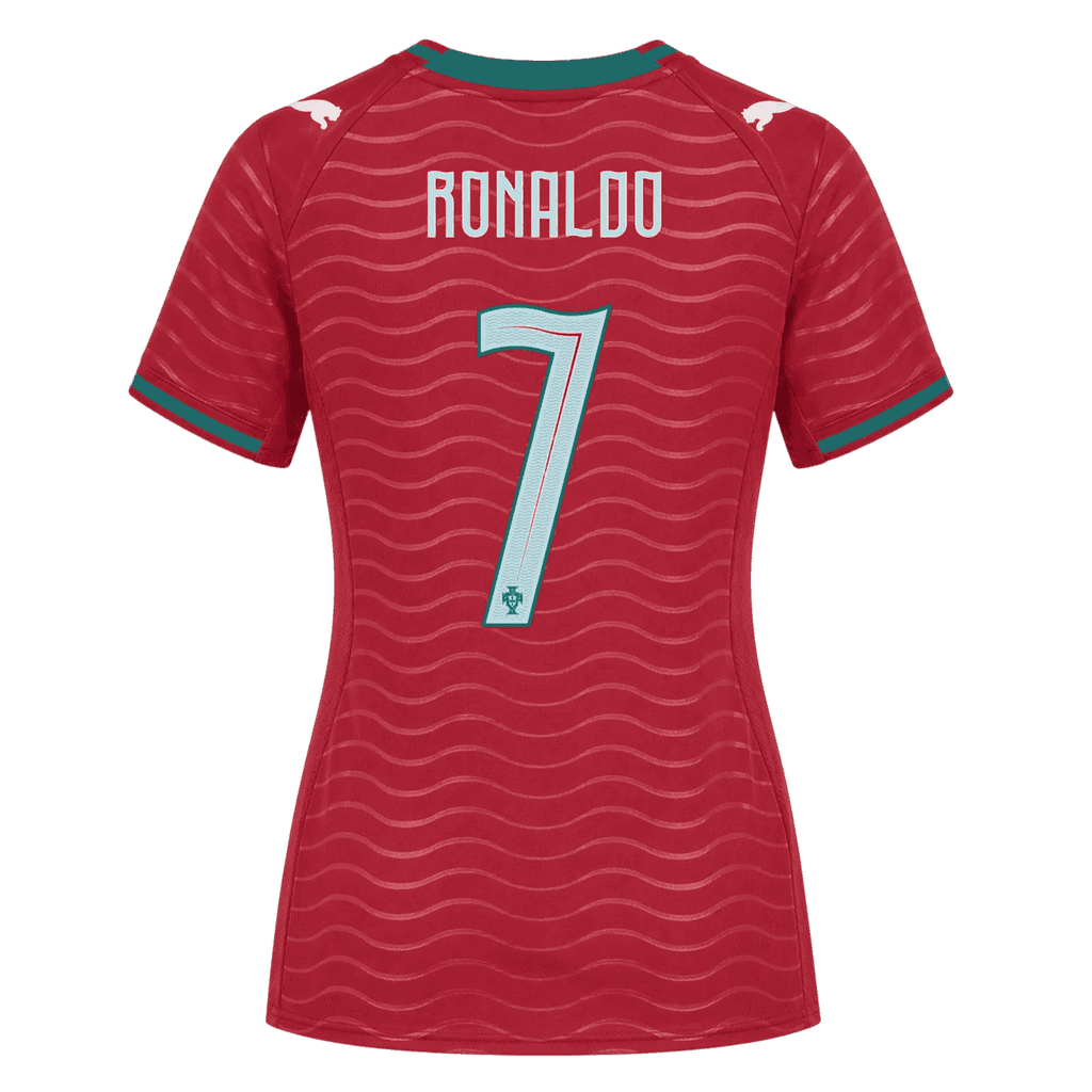 Portugal RONALDO #7 Home World Cup 2026 Jersey Red Women's