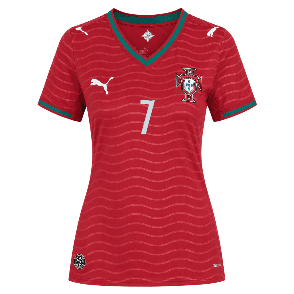Portugal RONALDO #7 Home World Cup 2026 Jersey Red Women's