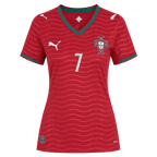 Portugal RONALDO #7 Home World Cup 2026 Jersey Red Women's