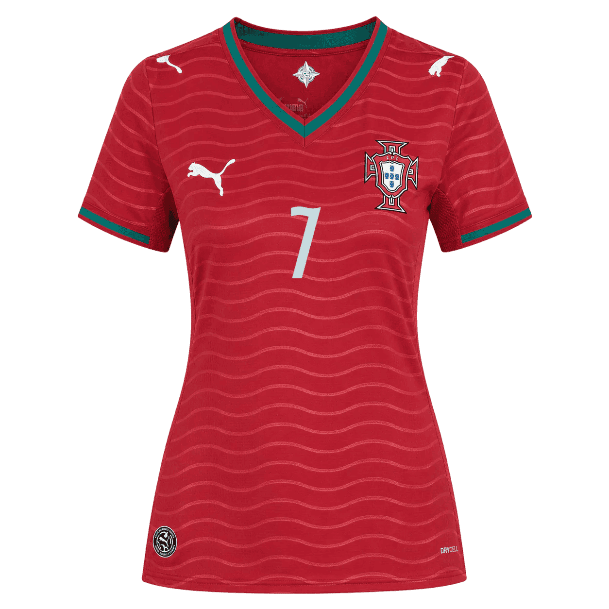 Portugal RONALDO #7 Home World Cup 2026 Jersey Red Women's