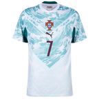Portugal RONALDO #7 Home World Cup 2026 Jersey White & Blue Men's
