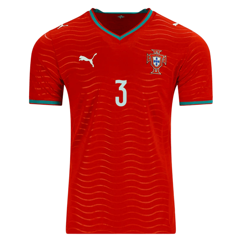 Portugal RUBEN DIAS #3 Home World Cup 2026 Jersey Red Men's