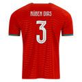 Portugal RUBEN DIAS #3 Home World Cup 2026 Jersey Red Men's