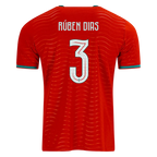 Portugal RUBEN DIAS #3 Home World Cup 2026 Jersey Red Men's