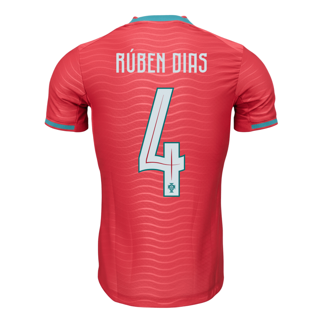Portugal RÚBEN DIAS #4 Home World Cup 2026 Jersey Player's Version Red Men's