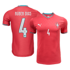 Portugal RÚBEN DIAS #4 Home World Cup 2026 Jersey Player's Version Red Men's