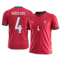 Portugal RÚBEN DIAS #4 Home World Cup 2026 Jersey Red Men's