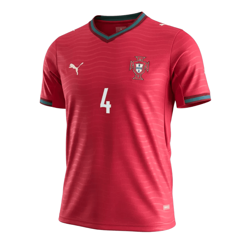 Portugal RÚBEN DIAS #4 Home World Cup 2026 Jersey Red Men's