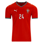 Portugal SAMU #24 Home World Cup 2026 Jersey Red Men's