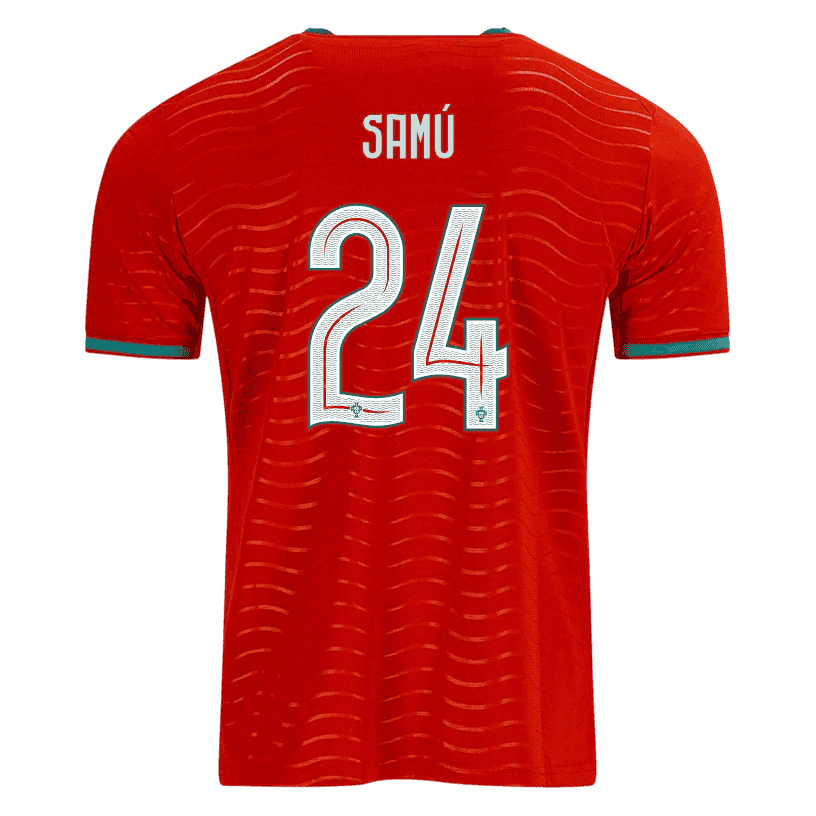 Portugal SAMU #24 Home World Cup 2026 Jersey Red Men's