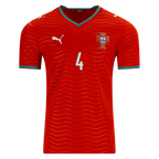 Portugal TOMAS A. #4 Home World Cup 2026 Jersey Red Men's