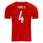 Portugal TOMAS A. #4 Home World Cup 2026 Jersey Red Men's