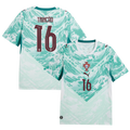 Portugal TRINCAO #16 Away World Cup 2026 Jersey White & Blue Men's