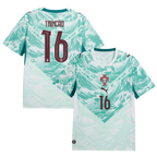 Portugal TRINCAO #16 Away World Cup 2026 Jersey White & Blue Men's
