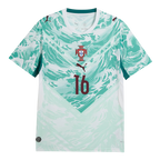 Portugal TRINCAO #16 Away World Cup 2026 Jersey White & Blue Men's