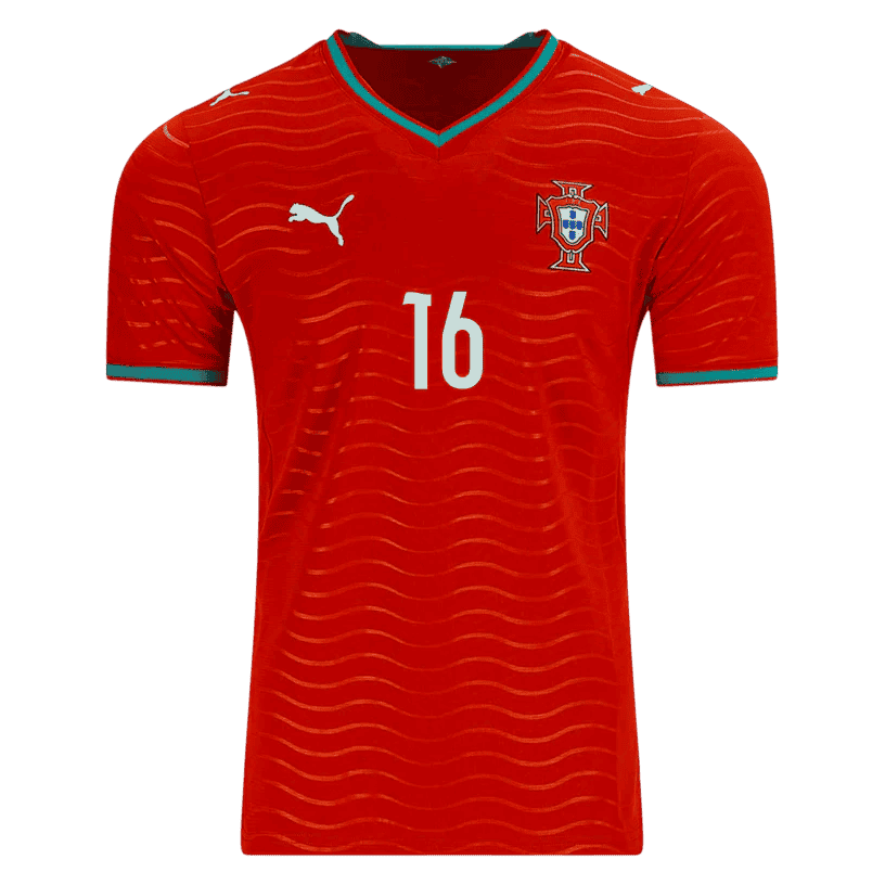 Portugal TRINCAO #16 Home World Cup 2026 Jersey Red Men's