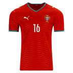 Portugal TRINCAO #16 Home World Cup 2026 Jersey Red Men's