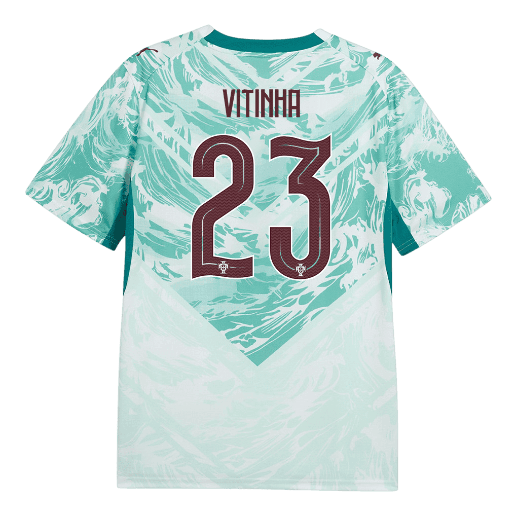 Portugal VITINHA #23 Away World Cup 2026 Jersey White & Blue Men's