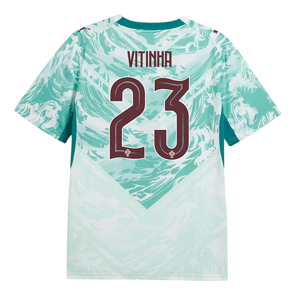 Portugal VITINHA #23 Away World Cup 2026 Jersey White & Blue Men's